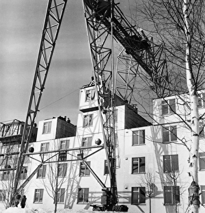 Construction of an experimental five-story apartment building in novoye cheryomushki Construction of an experimental five-story apartment building in novoye cheryomushki