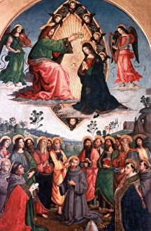 Coronation of the Virgin', 1495. Tempera and oil on wood. Pintoricchio (Bernadino Coronation of the Virgin', 1495. Tempera and oil on wood. Pintoricchio (Bernadino