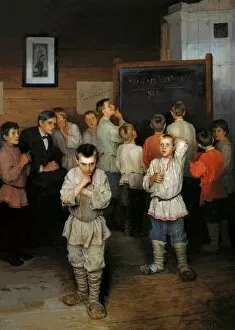 Counting in Their Heads, 1895. Oil on canvas. Nikolai Petrovich Bogdanov-Belsky