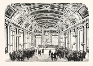 Day given by the exhibitors in the Hotel du Louvre. The reception room. France, 1855 Day given by the exhibitors in the Hotel du Louvre. The reception room. France, 1855