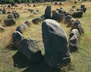 Denmark, North Jutland, near Aalborg, Viking burial ground of Lindholm Hoje Denmark, North Jutland, near Aalborg, Viking burial ground of Lindholm Hoje