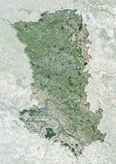 Departement of Deux-Sevres, France, True Colour Satellite Image Departement of Deux-Sevres, France, True Colour Satellite Image