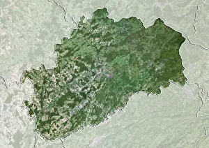 Departement of Haute-Saone, France, True Colour Satellite Image Departement of Haute-Saone, France, True Colour Satellite Image