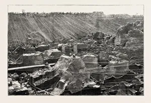 Digging for Diamonds at Cape Colony: the Deep Diggings, South Africa, 1873 Engraving Digging for Diamonds at Cape Colony: the Deep Diggings, South Africa, 1873 Engraving