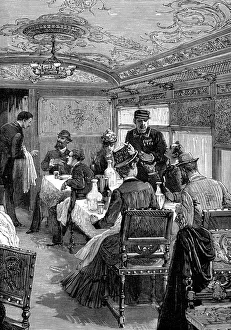 Dining car on Orient Express