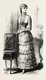 Images Dated 1st January 1882: Dinner Dress For Girl Of Fifteen