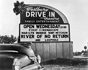 Westbury Gallery: A Drive-In Theater Marquee