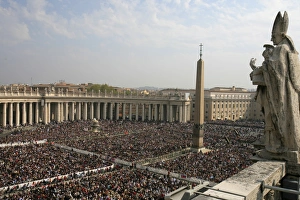 Easter mass at Saint Peters basilica Easter mass at Saint Peters basilica