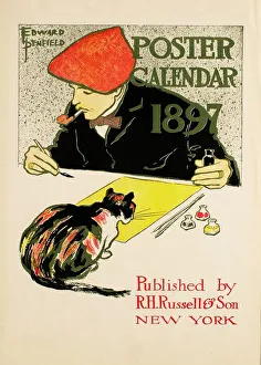 Edward Penfield American 1866-1925 Poster Calendar 1897 Edward Penfield American 1866-1925 Poster Calendar 1897