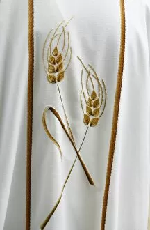 Images Dated 19th April 2000: Embroidery on a priests chasuble