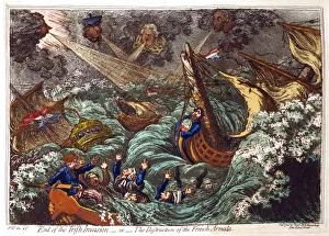 End of the Irish Invasion - or - The Destruction of the French Armada, James Gillray 1797 End of the Irish Invasion - or - The Destruction of the French Armada, James Gillray 1797