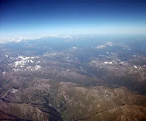 Slovenia Gallery: Europe, Aerial view of Alps range