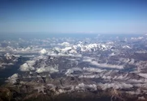 Slovenia Gallery: Europe, Aerial view of Alps range