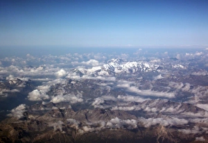 Slovenia Gallery: Europe, Aerial view of Alps range