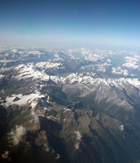 Slovenia Gallery: Europe, Aerial view of Alps range