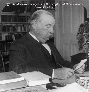 Ex-President Grover Cleveland at home Ex-President Grover Cleveland at home