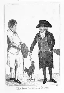 The first interview between Deacon William Brodie and his accomplice George Smith The first interview between Deacon William Brodie and his accomplice George Smith