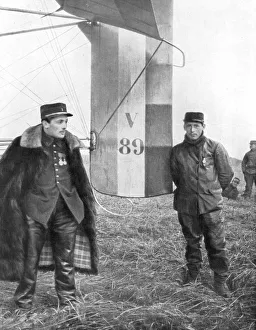 Flight-Sergeant Frantz and his mechanic Guenault Flight-Sergeant Frantz and his mechanic Guenault