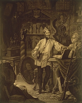 France, Paris, Portrait of Polish art collector, Adolphe Cichowski, Aquatint France, Paris, Portrait of Polish art collector, Adolphe Cichowski, Aquatint
