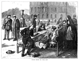 Franco-Prussian War 1870-1871: Once More into the Sun, 1870. Wounded German officers Franco-Prussian War 1870-1871: Once More into the Sun, 1870. Wounded German officers