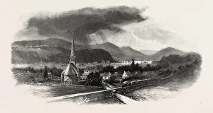 French Canadian Life, Cape Diamond, from St. Romuald, Canada, Nineteenth Century French Canadian Life, Cape Diamond, from St. Romuald, Canada, Nineteenth Century