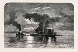 French Canadian Life, Light-Ship on the St. Lawrence, Canada, Nineteenth Century French Canadian Life, Light-Ship on the St. Lawrence, Canada, Nineteenth Century