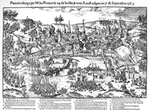 Images Dated 27th March 2014: French Religious Wars 1562-1598. Siege of Poitiers 24 July-7 September 1569. Huguenots