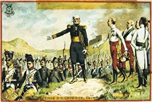 General Joseph Barbanegre (1772-1830) surrendering the of Hunigue to the Austrians General Joseph Barbanegre (1772-1830) surrendering the of Hunigue to the Austrians