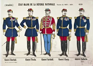 General Staff of National Defense: Generals Bourbaki, Trochu, Garibaldi, Chanzy General Staff of National Defense: Generals Bourbaki, Trochu, Garibaldi, Chanzy