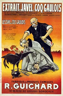 Georges Clemenceau, French Prime Minister, encouraged by Chanticleer, a symbol of France Georges Clemenceau, French Prime Minister, encouraged by Chanticleer, a symbol of France