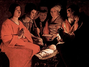 Georges de La Tour (1593 - 1652) French painter. Adoration of the Bergers (Magi) Georges de La Tour (1593 - 1652) French painter. Adoration of the Bergers (Magi)