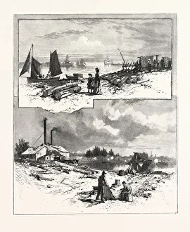 Georgian Bay and the Muskoka Lakes, Sketches at Meaford, Canada, Nineteenth Century Georgian Bay and the Muskoka Lakes, Sketches at Meaford, Canada, Nineteenth Century