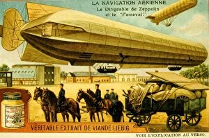 German airship designed by Count von Zeppelin