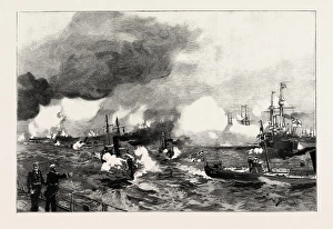 The German Manoeuvres In Schleswig-holstein: Torpedo Boats Attacking A Squadron Of Ironclads Off Flensburg The German Manoeuvres In Schleswig-holstein: Torpedo Boats Attacking A Squadron Of Ironclads Off Flensburg