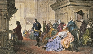 Germany, Berlin, Johann Sebastian Bach Playing for Frederick II in Potsdam Germany, Berlin, Johann Sebastian Bach Playing for Frederick II in Potsdam