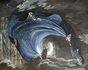 Paintings Collection: Germany, Berlin, Set design for performance The Magic Flute, the Queen of the night