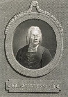 Germany, Portrait of Johann August Ernesti (1707-1781), German philologist and pedagogist Germany, Portrait of Johann August Ernesti (1707-1781), German philologist and pedagogist