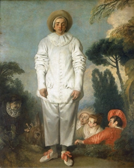 Gilles as Pierrot' by Jean-Antoine WATTEAU (1684-1721) French artist. Oil on canvas Gilles as Pierrot' by Jean-Antoine WATTEAU (1684-1721) French artist. Oil on canvas