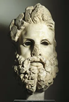 Greek civilization, head of Zeus Greek civilization, head of Zeus