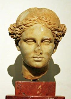Greek female bust, circa 3-5th Century BC