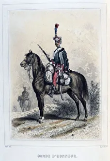 Guiard of Honour. From Napoleon 1er et la Garde Imperiale by Eugene Fieffe, Paris, 1858 Guiard of Honour. From Napoleon 1er et la Garde Imperiale by Eugene Fieffe, Paris, 1858
