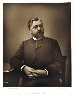 Gustave Eiffel (1832-1923), French engineer.(1880). His most historic and best-known Gustave Eiffel (1832-1923), French engineer.(1880). His most historic and best-known