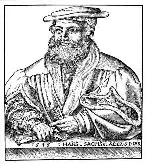 Hans Sachs (1494-1576) Mastersinger of Nuremberg, composer, playwright, poet and shoemaker Hans Sachs (1494-1576) Mastersinger of Nuremberg, composer, playwright, poet and shoemaker