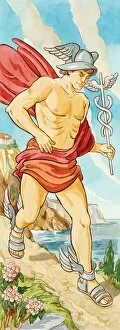 Hermes was messenger to the gods of ancient Greece, often sent on errands for Zeus