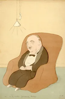 HG Wells foreseeing things, 1931. Herbert George (HG) Wells (1866-1946) HG Wells foreseeing things, 1931. Herbert George (HG) Wells (1866-1946)