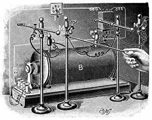 High voltage equipment used by Pierre and Marie Curie to investigate the electrical High voltage equipment used by Pierre and Marie Curie to investigate the electrical