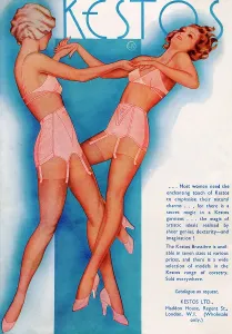1934 Kestos Lingerie Print Advertisement