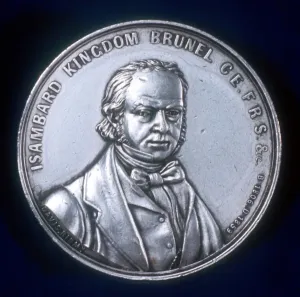 Great Eastern Ship Prints: Isambard Kingdom Brunel (1806-1859) English civil and mechanical engineer. From obverse