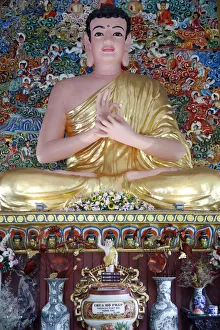 Ho Phap buddhist temple. Buddha statue. Vitarka mudra Ho Phap buddhist temple. Buddha statue. Vitarka mudra