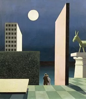 Budapest Gallery: Hungary, Budapest, The Green donkey (Metaphysics), 1924